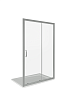 Душевая дверь раздвижная GOOD DOOR INFINITY WTW-120-C-CH (120*185 см) стекло прозрачное 6 мм