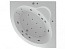 Ванна AQUATEK "КАЛИПСО" 146х146х65 акриловая с гидромассажем+фронтальная панель+сливная система