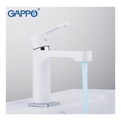Смеситель для раковины GAPPO G1002-8 белый/хром