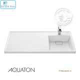 Умывальник над стиральной машинкой "Лондри-105" 1050*500*152 мм без сифона с кронштейном ПРАВЫЙ