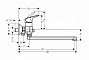 Смеситель для ванны HANSGROHE 71402000 LOGIS с длинным изливом