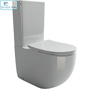 Унитаз-компакт Ceramica Nova Metropol Rimless CN4001 с сиденьем микролифт