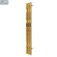 ПС Терминус «Tres Квадрат» (150*1200) электрический, скрытый крепеж справа/слева, Золото АРТ