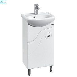 Тумба  АКВАТОН напольная "КОЛИБРИ-45" белая БЕЗ раковины Азов-45