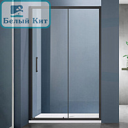 Душевая дверь раздвижная SANTREK AQUA Lea- DF-1200-C-Matt Black 1200*1850 стекло прозр 5мм проф черн