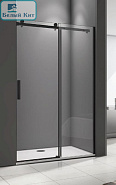 Душевая дверь раздвижная GOOD DOOR Galaxy WTW-110-C-B (110*195 см) стекло 6 мм профиль черный 