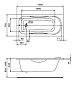Ванна SANTEK акриловая "Тенерифе" 150х70 на каркасе 