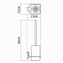Щетка для унитаза подвесная WK К-5027WHITE LEINE