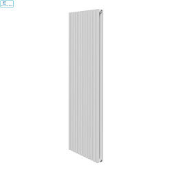 Дизайн-радиатор Royal Thermo Shift Q30C2180 - 12 секц.RAL9016 боковое подкл. при Δt70-3780 Вт 37.8м2