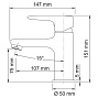 Смеситель для раковины WasserKraft VILS 5603  хром