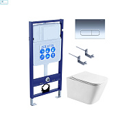 Комплект инсталляции с унитазом AQUATEK ЛИБРА ТОРНАДО