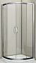 Душевое ограждение GOOD DOOR INFINITY R-100-C-CH 100*100*185 полукруглое стекло прозрачное 6 мм