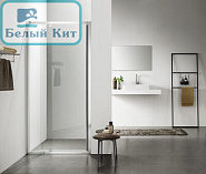 Душевая дверь распашная SANTREK AQUA Time-DF-DP-1100-C-Chrome 1100*1950 стекло Прозр 6мм 108-118 см
