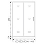 Душевая дверь раздвижная GOOD DOOR LATTE WTW-110-C-WE (110*185 см) стекло прозрачное 5 мм