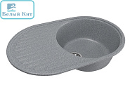 Мойка ML-GM16 овальная с крылом, темно-серая (309), 460*730*180мм