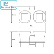 Подстаканник двойной WK К-5028D LEINE