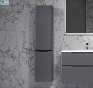 Пенал Raval подвесной Slide антрацит 33*27*150 см