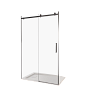 Душевая дверь раздвижная GOOD DOOR Galaxy WTW-140-C-B (140*195 см) стекло 6 мм профиль черный 