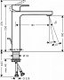 Смеситель для раковины HANSGROHE 71562000 VERNIS SHAPE 190 Донный клапан
