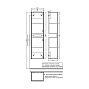 Пенал IDDIS подвесной EDIFICE  40 см белый EDI40W0i97