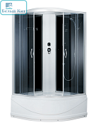 Душевая кабина ERLIT ER3509TP-C4 90*90*215 прозрачные стекла высокий поддон БЕЗ СИЛИКОНОВАЯ СБОРКА