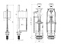 Арматура для бачка WC6550М АНИ-ПЛАСТ нижний подвод 