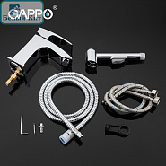 Смеситель для раковины GAPPO G1207 хром с гигиенической лейкой