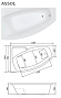 Ванна МАРКА №1 "ASSOL" 160х100 левая акриловая с рамой