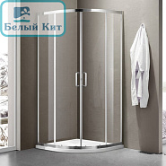 Душевое ограждение SANTREK AQUA Iris-R-800-C-Chrome 800*800*1850 Радиус стекло Прозр 6мм, профиль Хр