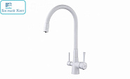 Смеситель для кухни LEMARK LM3075w "Комфорт" белый