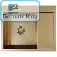 МОЙКА НАСТОЛ.МОНТАЖ 60Х50 (3,0) ЛЕВ ВЫП 3 1/2 MIXLINE PRO 20СМ С СИФОНОМ (БРОНЗА) код 552925