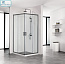 Душевое ограждение AQUATEK ARI KV 10020BL 100*100*200 см квадратное профиль черный стекло прозр. 6мм