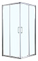 Душевое ограждение AZARIO GREENWOOD 900х900х1850, БЕЗ ПОДДОНА, прозрачное стекло 6 мм, цвет профиля 