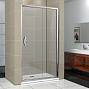 Душевая дверь раздвижная GOOD DOOR INFINITY WTW-130-C-CH (130*185 см) стекло прозрачное 6 мм