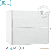 Модуль под раковину АКВАТОН "БРУК" 60 см два ящика, дуб латте