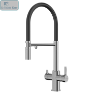 Смеситель для кухни ELGHANSA 56F5511-STEEL с гибким изливом с выходом под фильтр