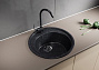 Мойка ML-GM11 круглая, черная (308), 500мм