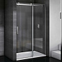 Душевая дверь раздвижная GOOD DOOR Galaxy WTW-110-C-CH (110*195 см) стекло 6 мм профиль хром 