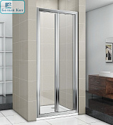 Душевая дверь складная GOOD DOOR INFINITY SD-80-C-CH (80*185 см) стекло прозрачное 4 мм