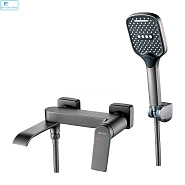 Смеситель для ванны SHEVANIK S4102T оружейная сталь