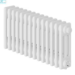 Дизайн-радиатор Royal Thermo Insignia VC3030 - 14 секц. RAL9016 нижнее подкл. при Δt70-714 Вт 7.1м2