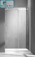 Душевая дверь раздвижная SANTREK AQUA Evo-DF-1400-C-Chrome 1400*1950 Прямое, стекло Прозр. 8мм