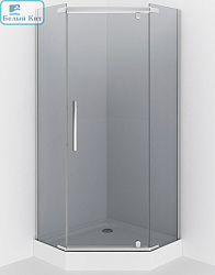 Душевое ограждение ERLIT ER10110V-C4 (100*100*200) трапеция тонированная стекло 6 мм без поддона