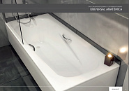 Ванна стальная "BLB" UNIVERSAL Anatomica HG 170х75 3.5 mm с ручками  с ножками