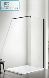 Душевая перегородка SANTREK AQUA Тour - SG-1400-С-Matt Black 1400*1950 стекло Прозр 6мм, профиль Чёр