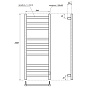 ПС Point Меркурий PN83850B П10 500x1000, диммер справа, черный
