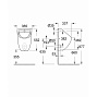 Писсуар внутренний монтаж Grohe Bau Ceramic 39438000