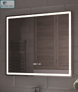 Зеркало VIGO "Geometry" Luxe 80 см с подсветкой (часы,подогрев)