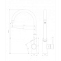 Смеситель для кухни LEMARK LM3072C "Комфорт" с выходом под фильтр