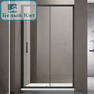 Душевая дверь раздвижная SANTREK AQUA Iris- DF-1000-C-Matt Black 1000*1850 стекло Прозрачное